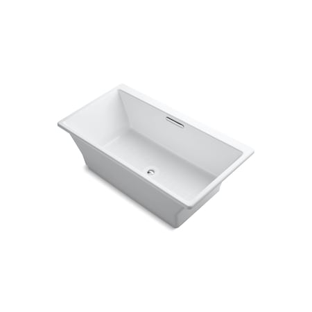 Kohler 66-15/16 in L, 36 in W, White, Cast Iron 894-F62-0